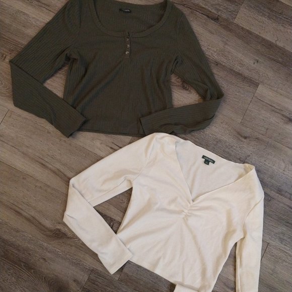 wild fable Tops - BUNDLE: Two Wild Fable Crop Shirts